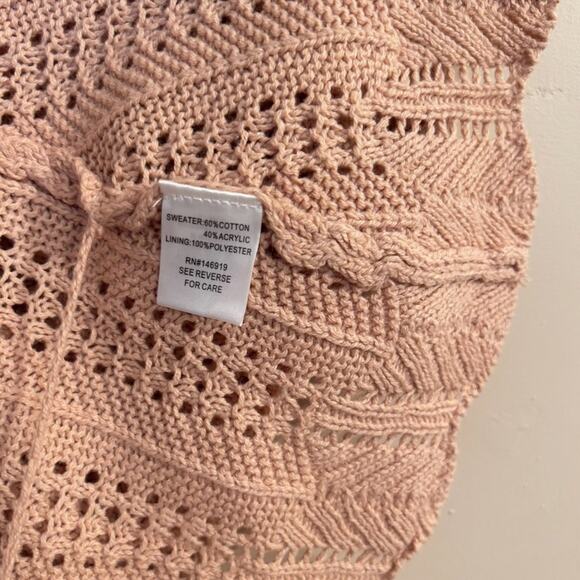 $11SALE!!! Freshman 1996 Adorable Knit Pastel Pink Dress Size L NWT - Picture 7 of 8